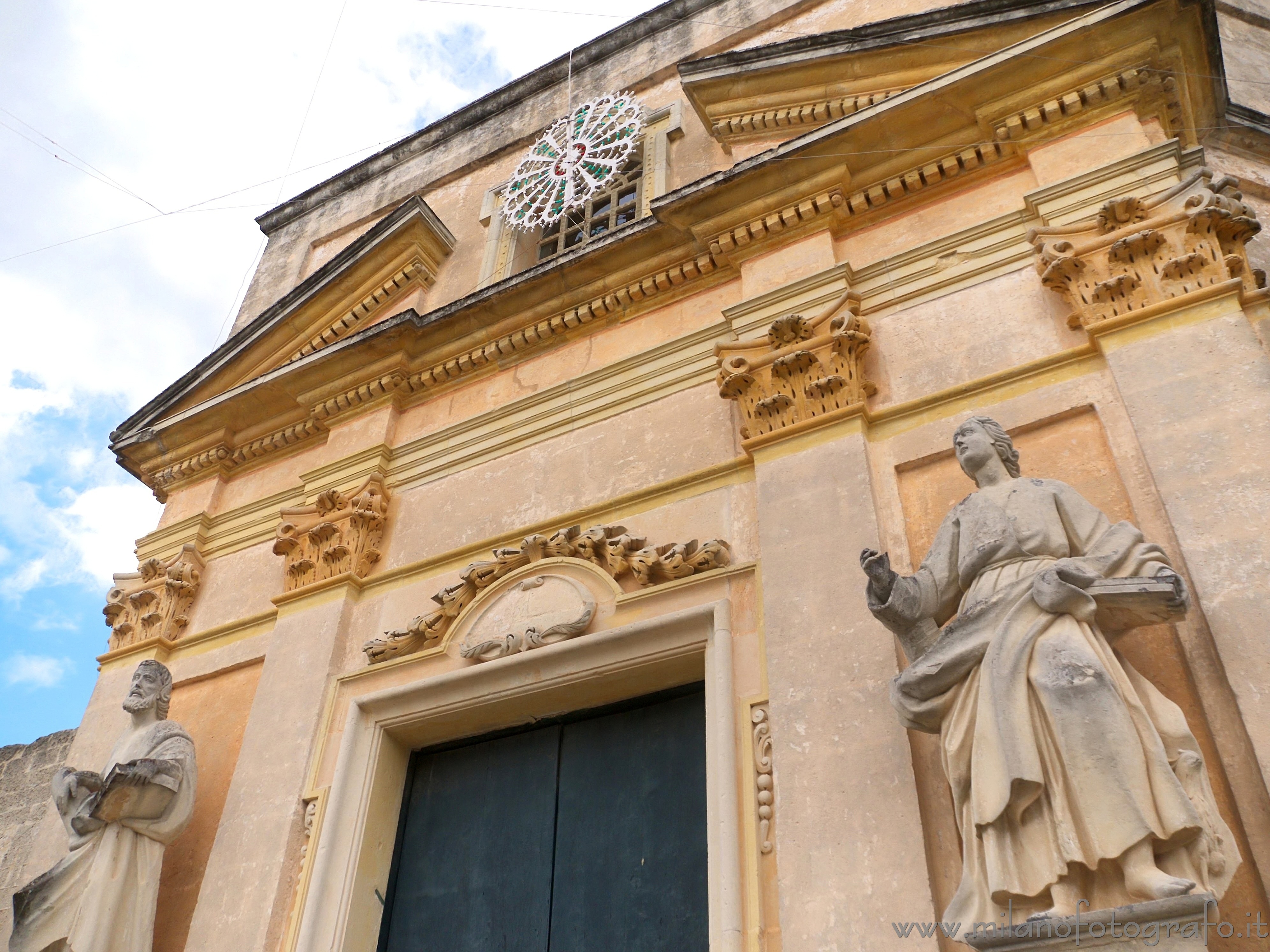 Scorrano (Lecce, Italy) - Facade of the Church of Santa Maria della Luce